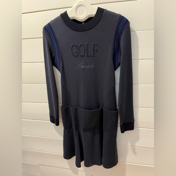 📍Lacoste long-sleeve wool dress – Size not labeled (estimated EU 38) - Picture 7 of 13
